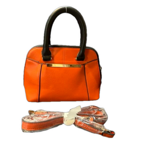 LINEA Tiger orange and black purse